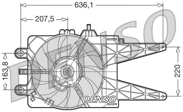 DENSO DER09014 Fan, engine cooling
