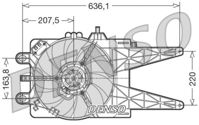 Fan, engine cooling DENSO DER09015