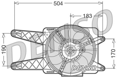 Fan, engine cooling DENSO DER09016