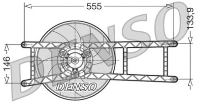 Fan, engine cooling DENSO DER09017