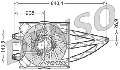 Fan, engine cooling DENSO DER09018