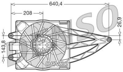 Fan, engine cooling DENSO DER09019