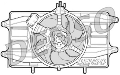 Fan, engine cooling DENSO DER09020