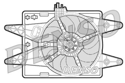 Fan, engine cooling DENSO DER09022