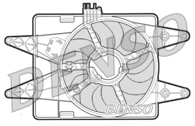 Fan, engine cooling DENSO DER09023