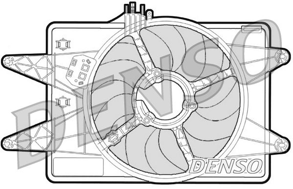 DENSO DER09024 Fan, engine cooling