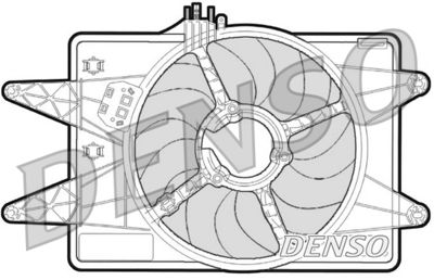 Fan, engine cooling DENSO DER09024