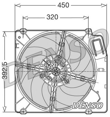 Fan, engine cooling DENSO DER09028