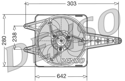 Fan, engine cooling DENSO DER09029