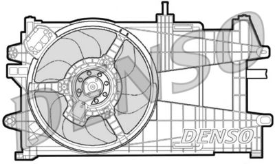 Fan, engine cooling DENSO DER09035