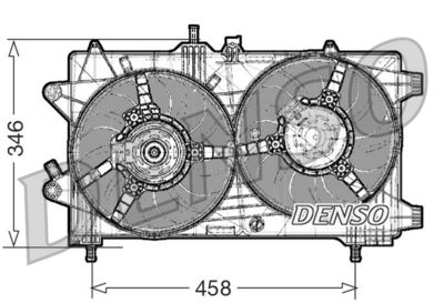 Fan, engine cooling DENSO DER09044