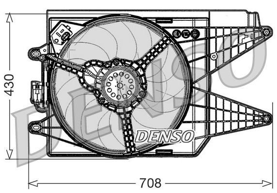 DENSO DER09049 Fan, engine cooling