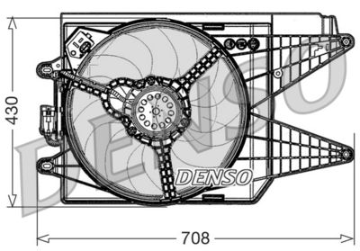 Fan, engine cooling DENSO DER09049