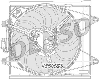 Fan, engine cooling DENSO DER09051