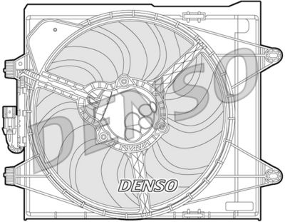 Fan, engine cooling DENSO DER09052