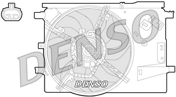 DENSO DER09053 Fan, engine cooling