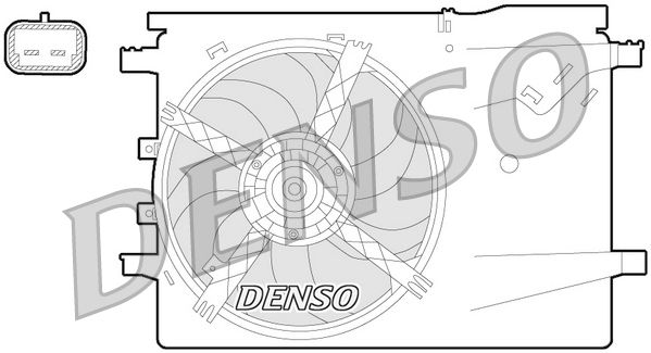 DENSO DER09058 Fan, engine cooling