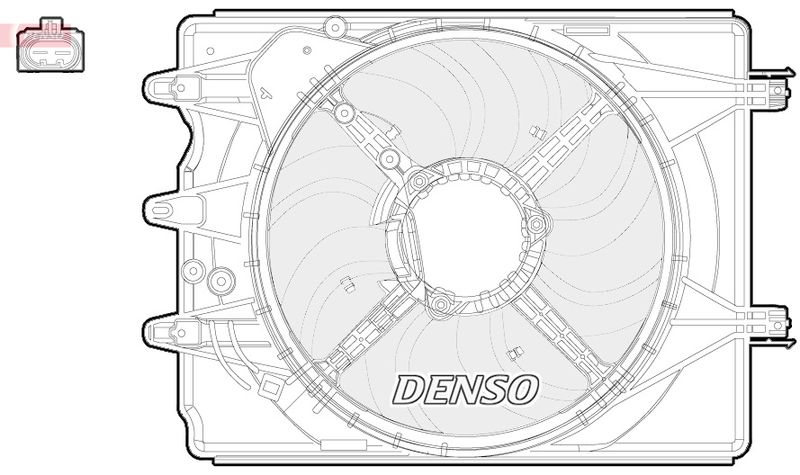 DENSO DER09059 Fan, engine cooling