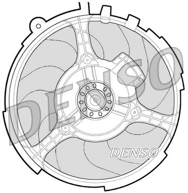 Fan, engine cooling DENSO DER09060