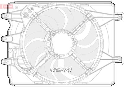 Fan, engine cooling DENSO DER09068