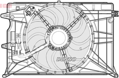 Fan, engine cooling DENSO DER09074