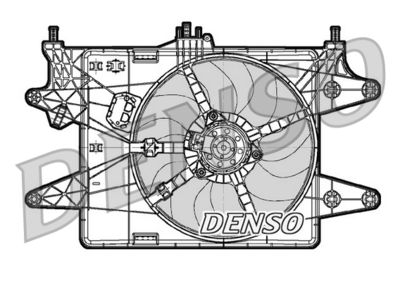 Fan, engine cooling DENSO DER09081
