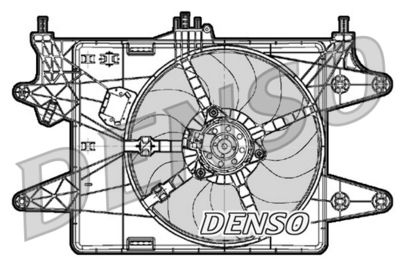 Fan, engine cooling DENSO DER09083