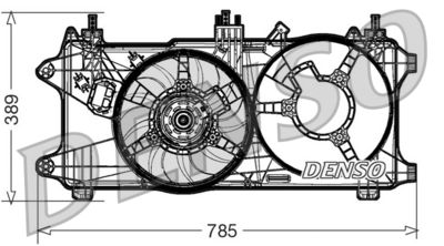 Fan, engine cooling DENSO DER09084