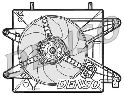 Fan, engine cooling DENSO DER09088