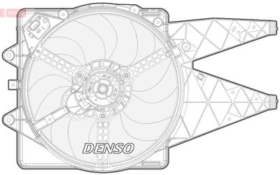 Fan, engine cooling DENSO DER09092