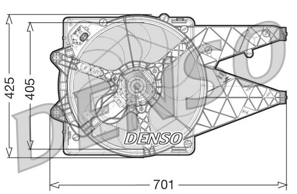 DENSO DER09100 Fan, engine cooling