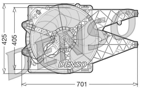 DENSO DER09101 Fan, engine cooling