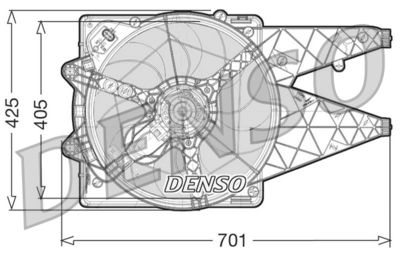 Fan, engine cooling DENSO DER09101