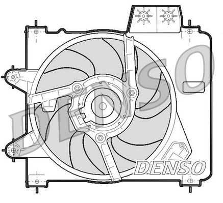 DENSO DER09244 Fan, engine cooling