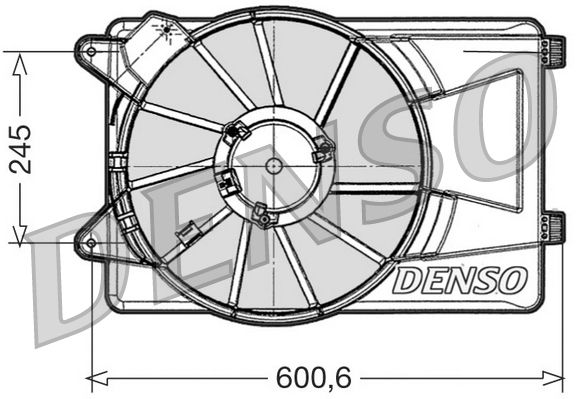 DENSO DER09305 Fan, engine cooling