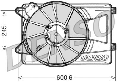Fan, engine cooling DENSO DER09305