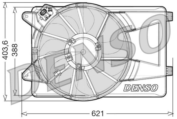 DENSO DER09306 Fan, engine cooling