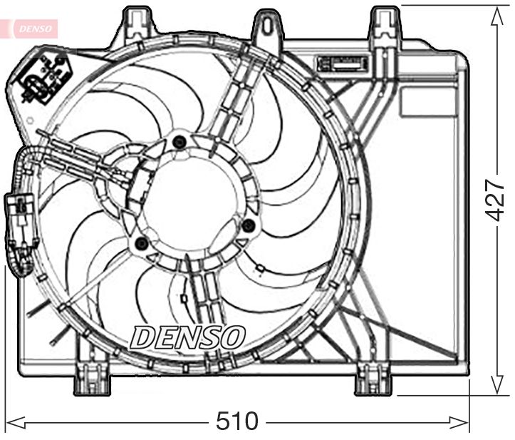 DENSO DER09312 Fan, engine cooling