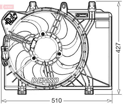 Fan, engine cooling DENSO DER09312