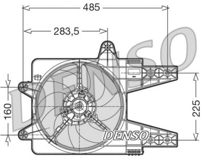 Fan, engine cooling DENSO DER13003
