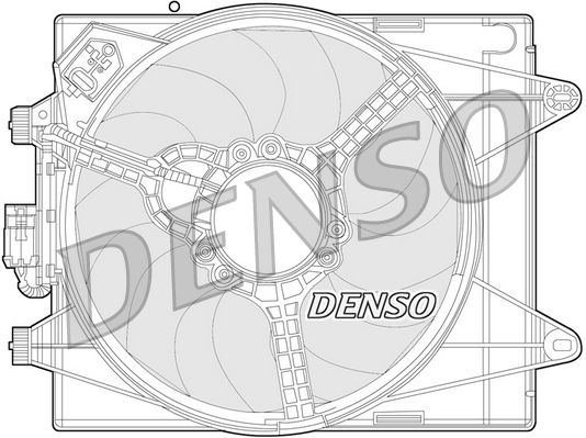 DENSO DER13005 Fan, engine cooling