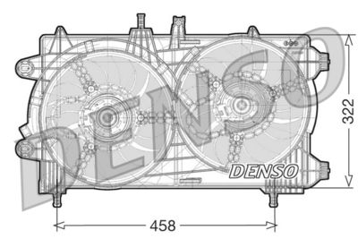 Fan, engine cooling DENSO DER13008