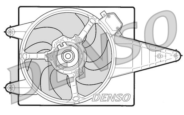 DENSO DER13204 Fan, engine cooling