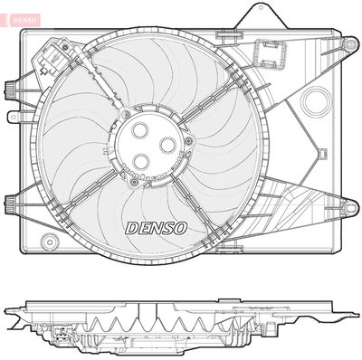 Fan, engine cooling DENSO DER15001