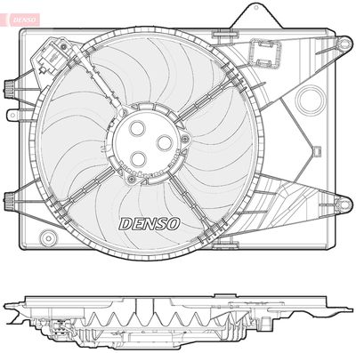 Fan, engine cooling DENSO DER15003