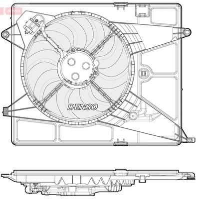 Fan, engine cooling DENSO DER15005