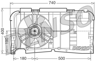 Fan, engine cooling DENSO DER21001