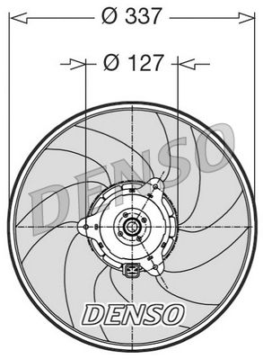 Fan, engine cooling DENSO DER21002