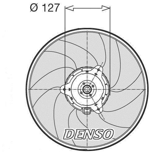 DENSO DER21003 Fan, engine cooling