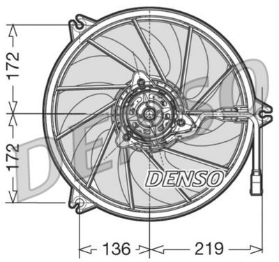 Fan, engine cooling DENSO DER21005